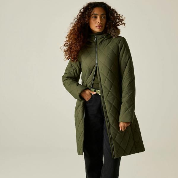 Regatta Womens/Ladies Fionne Long Length Jacket - Dark Khaki - 