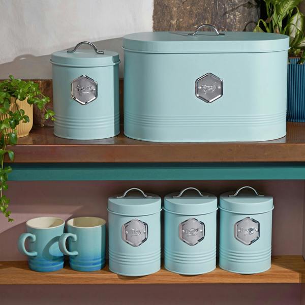 Cooks Professional 5 Piece Kitchen Storage Set | Blue / Silver