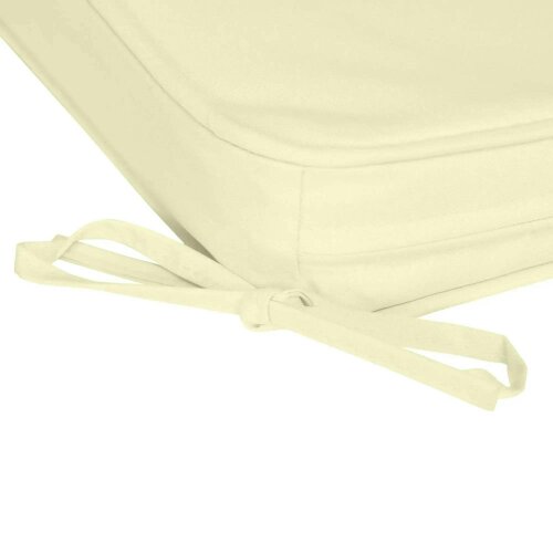 Bobobiy Set of 6 Pcs Chair Cushion, 42Lx42Wx5T cm-Cream White