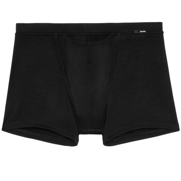 Hom Tencel Soft Comfort Boxer Trunk, Black
