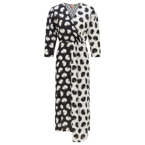 Hugo Boss Womens/Ladies Danotta Wrap Dress - Black/White