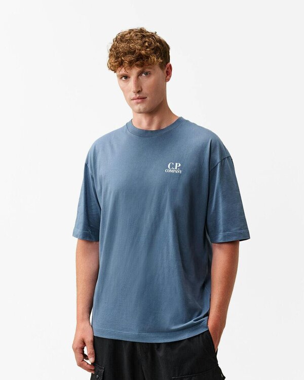 C.P. Company 30/1 Jersey British Sailor Mens T-Shirt - Orion Blue 871