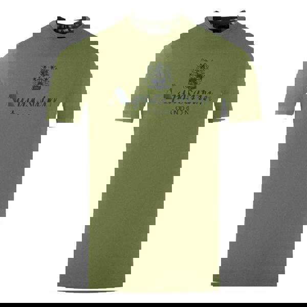 Aquascutum Mens London Aldis Logo T-Shirt - Green - 