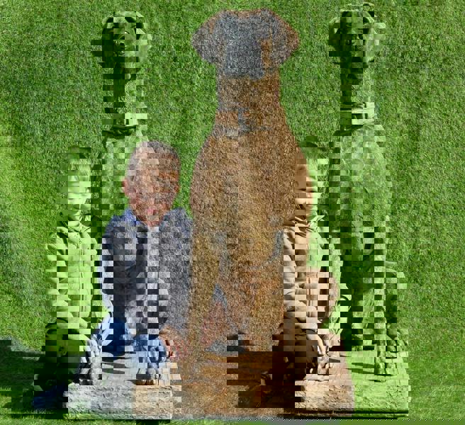 Giant life-size Hunting Dog Great Dane Statue