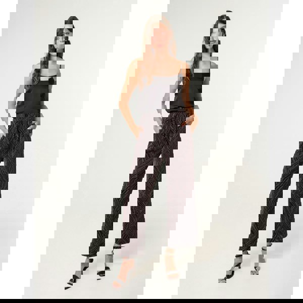 Blue Vanilla Draw Cord Lurex Trousers