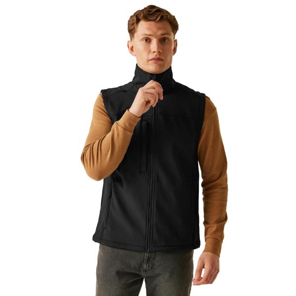 Regatta Unisex Adult Flux Softshell Body Warmer - All Black - 