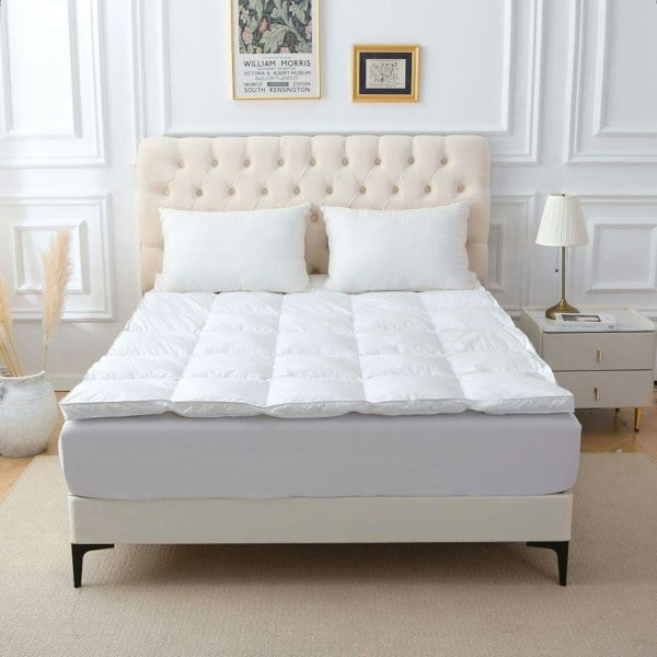 HomeSpace Direct Goose Feather and Down Mattress Topper