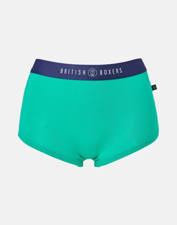 British Boxers Multipack! 4 Pairs of Women's Bamboo Hipster Boxer Briefs – Warm Spice