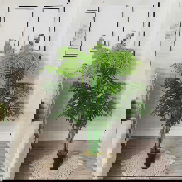 Rafaelo Mobilia Artificial 125CM Tall Decorative Palm Plant Green