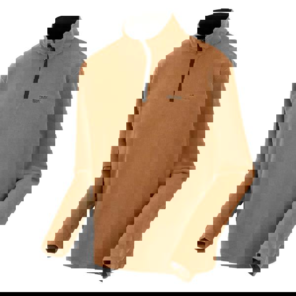 Regatta Great Outdoors Mens Thompson Half Zip Fleece Top - Nut Brown - 