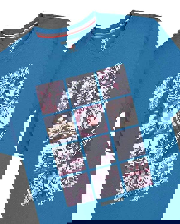 Lambretta Mens Mod Ska Multi Photo Graphic Scooter Casual T-Shirt