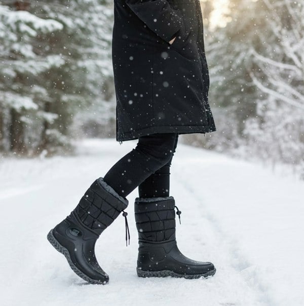 Mud Dogs NORDIC Ladies Winter Boots Black