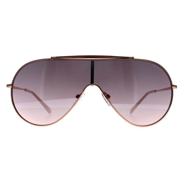 Guess Sunglasses GF0370 28U Rose Gold Silver Mirrored
