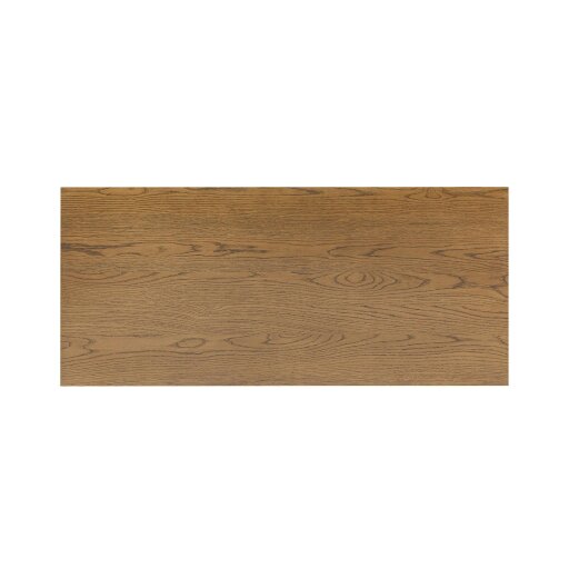 Wyld Haus Mandarina Retro Natural Walnut Ribbed Desk with Storage
