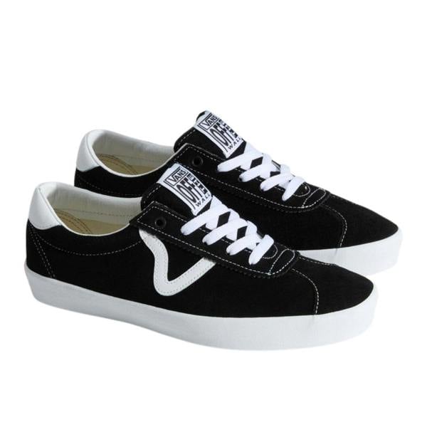Vans Sport Low Black White Casual Trainers UK 3
