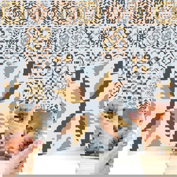 WT1504 - Azulejo Tiles Wall Stickers - 15 cm x 15 cm - 24 pcs.