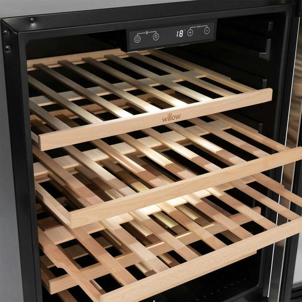 Willow 142L Under Counter Wine Cooler W60WCSS - Stainless Steel