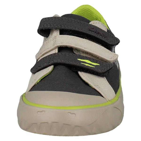 Clarks Boys Clarks Dinosaur Canvas Shoes Foxing Stomp