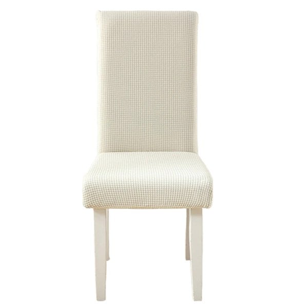 Anyseat Chair Cover Off White Corn Kernels Waterproof Universal Size for Dining Room Stretch Seat Slipcovers