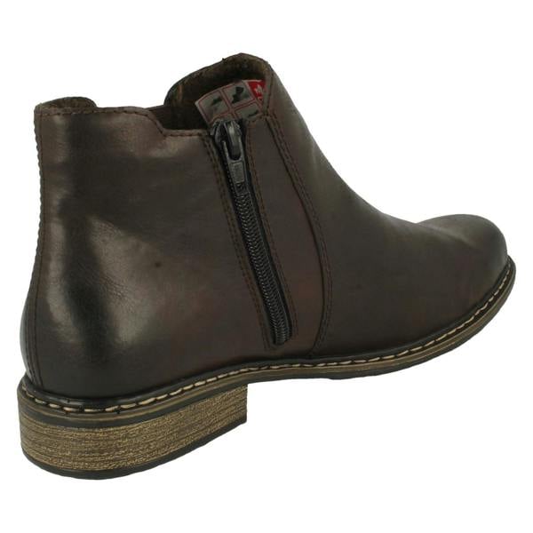 Rieker Ladies Rieker Casual Heeled Ankle Boots Z4994