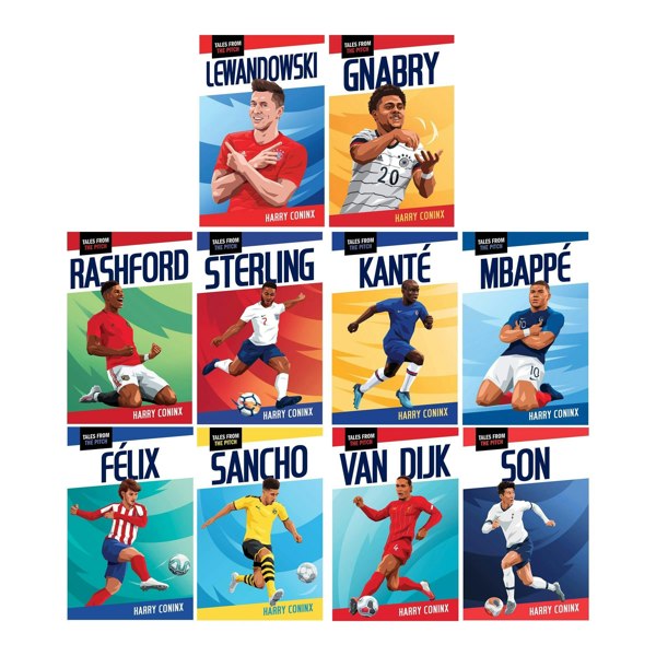 RANSOM PUBLISHING Football SUPERSTARS Ultimate Football Heroes 10 Books Collection By Harry Coninx