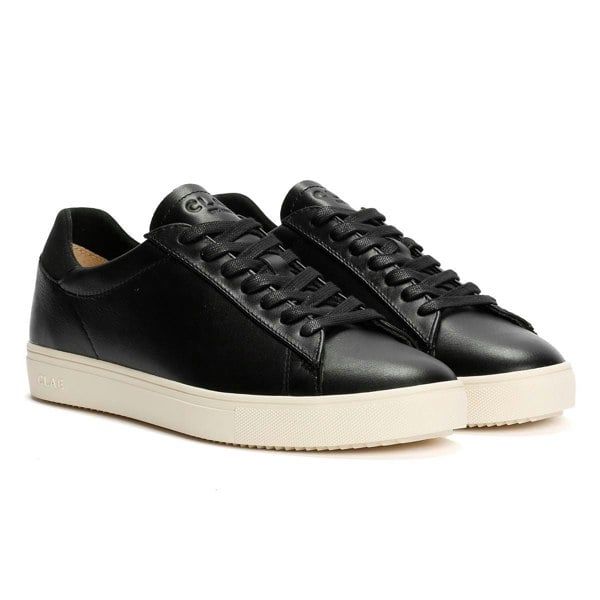 Clae Bradley Milled Leather Men's Black Trainers
