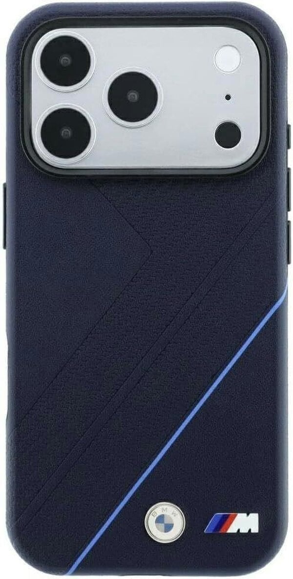 BMW M Tire Track Blue Line Case with MagSafe for iPhone 17/18 Pro Max 6.9" Navy Blue - BMHMP18X26SWPDKV