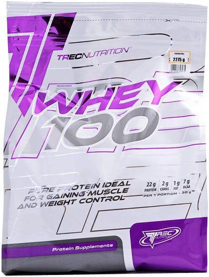 Trec Nutrition Whey 100 (Bag), Vanilla - 2275g