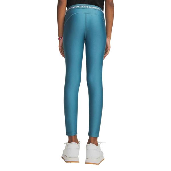 Under Armour Girls Fitted Training Leggings - Blue/White - 