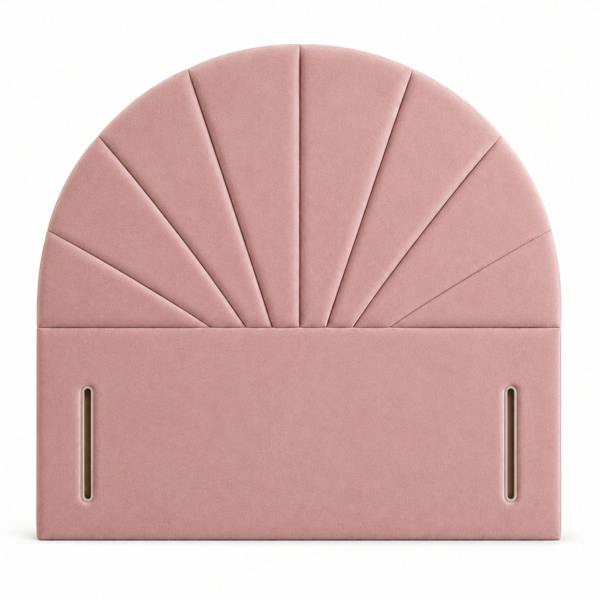 Great British Beds Curve Headboard - Pink Plush