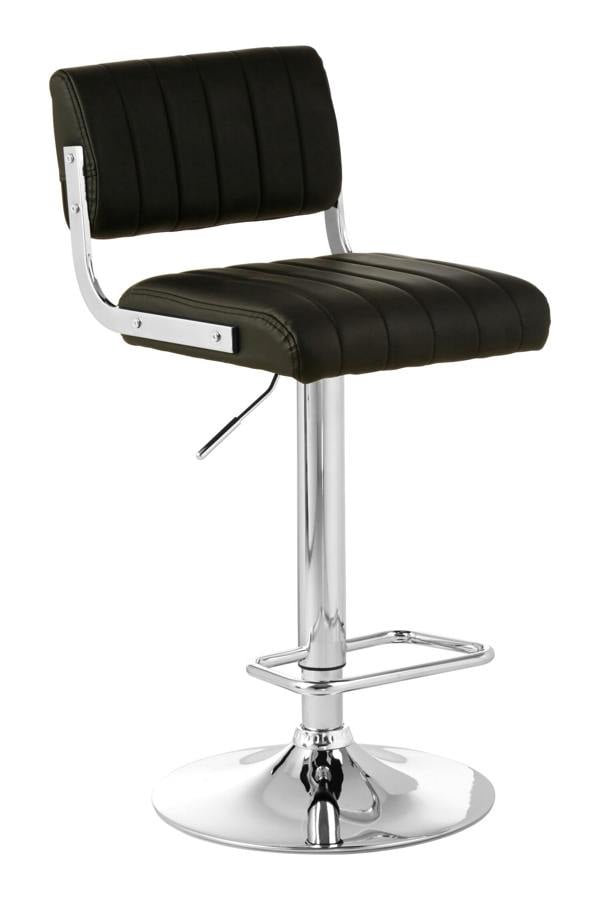 Interiors by Premier Stockholm Black Channel Design Seat Bar Stool