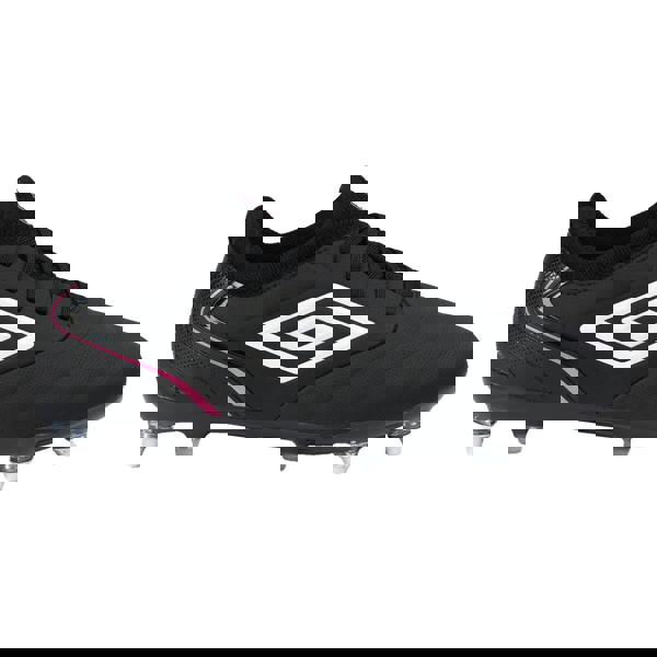 Umbro Mens Tocco V Pro Soft Ground Football Boots - Black/White/Pink Glow - 