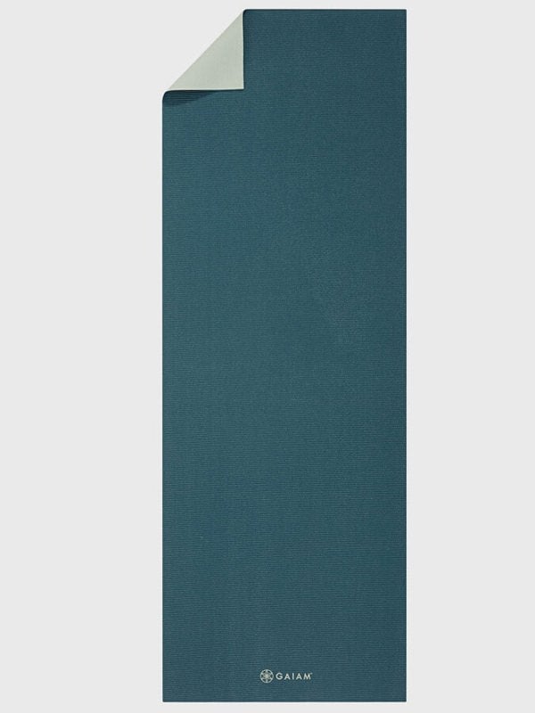 Gaiam Deep Jade/Icicle Reversible 2 Colour Yoga Mat 4mm