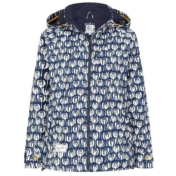 Lazy Jacks Women's Pod Waterproof Jacket - Navy / White