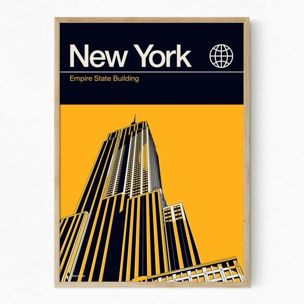 Reign&Hail New York - Graphic Travel Poster