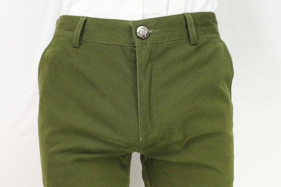 Waistline shot of the army stretch slim fit chino - Pamoni