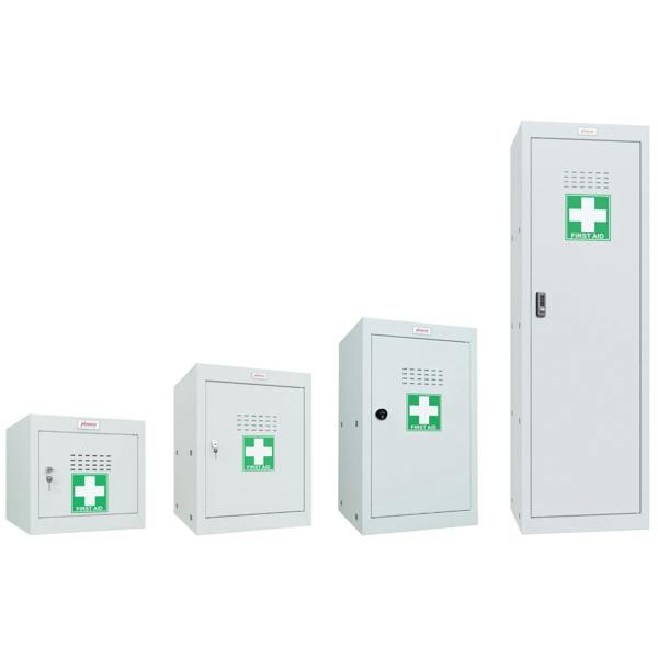 Phoenix Safe Phoenix MC1244GGE Size 4 Light Grey Medical Cube Locker with Electronic Lock
