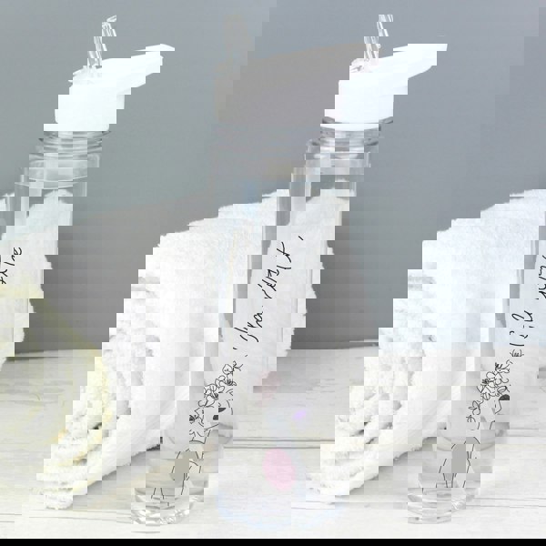 Personalised Memento Company Personalised Natalia Line Art Water Bottle