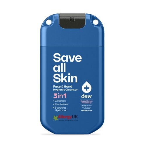 Dew 3-in-1 Face & Hand Hygienic Cleanser 30ml mist - Luminous Blue