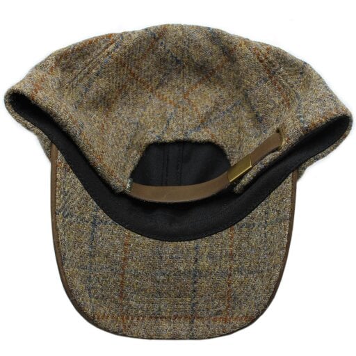 Heather Hats & Accessories Genuine Harris Tweed Baseball Trucker Cap, Cotton Lining, Outdoor Wear, Mushroom Beige