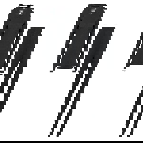 Mountain Warehouse Womens/Ladies Keep The Heat Isotherm Base Layer Set - Black