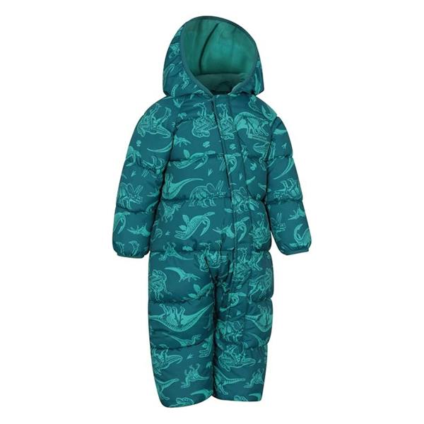 Mountain Warehouse Toddler Frosty Clouds Padded Snowsuit - Dark Teal - 
