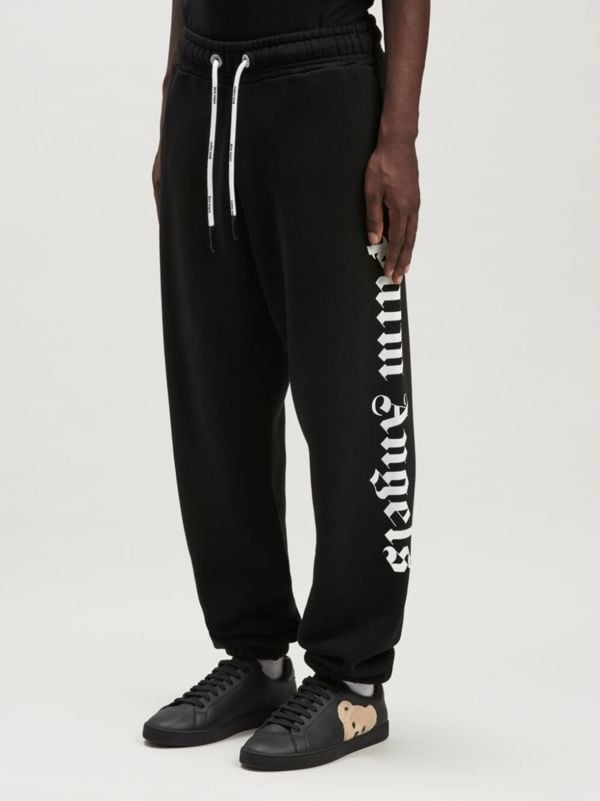 Palm Angels Branded Logo Joggers - Black