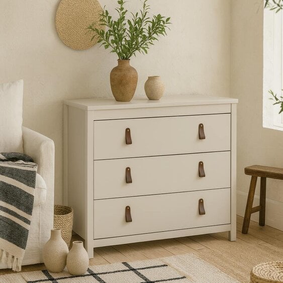 Wyld Haus Wildberry Cashmere Wooden Chest 3 Drawers