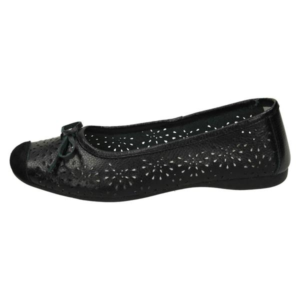 Spot On Ladies Spot On Detailed Ballerina Flats F8006