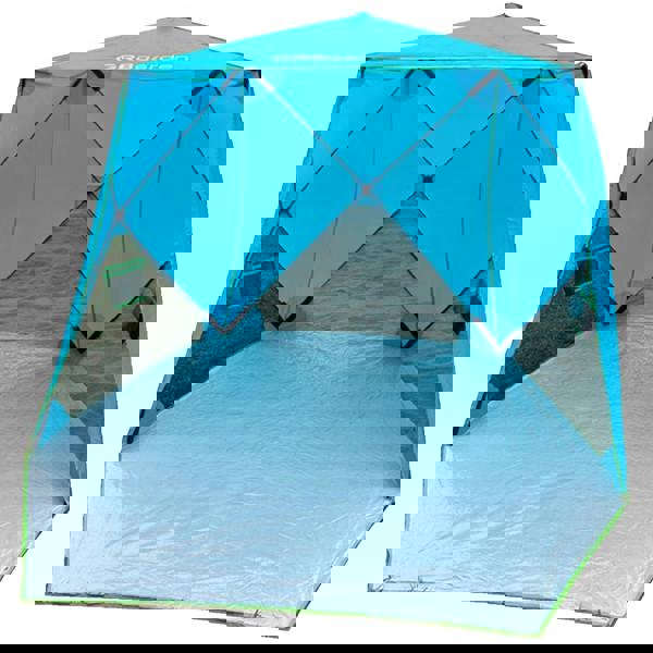 Gr8 Garden Blue Pop Up Family Beach Tent Sun Shade Camping Shelter 3-4 Person UPF50+ UV