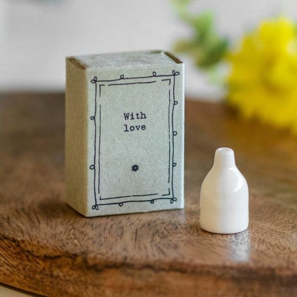 Diamante East of India 'With Love' Matchbox Vase