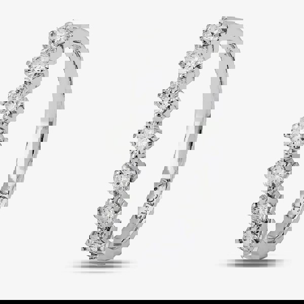 T. H. Baker 18ct White Gold Seven Stone Half Eternity Ring 18DR269/W