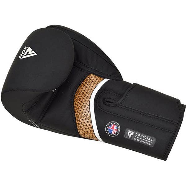 RDX Sports RDX BOXING GLOVE AURA PLUS T-17-Black/Golden