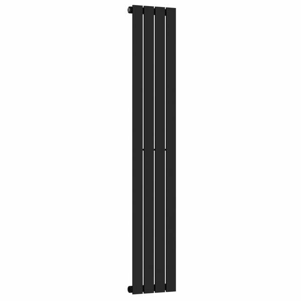 MYHOMEWARE Black 300 x 1600 mm Modern Vertical Flat Panel Designer Radiator Single Panel Radiator Heater